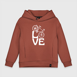 Детское худи оверсайз Любовь велосипедиста