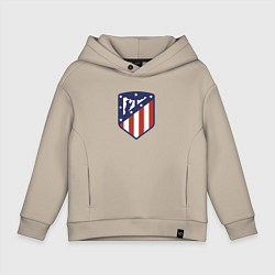 Толстовка оверсайз детская Atletico Madrid FC, цвет: миндальный