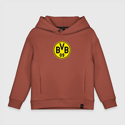 Толстовка оверсайз детская Borussia fc sport, цвет: кирпичный