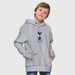 Толстовка оверсайз детская Tottenham Hotspur fc sport, цвет: меланж — фото 2
