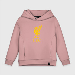 Толстовка оверсайз детская Liverpool sport fc, цвет: пыльно-розовый