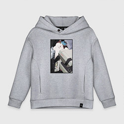 Детское худи оверсайз Кот в ретро консолях