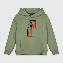 Детское худи оверсайз Боевые искуства black and red