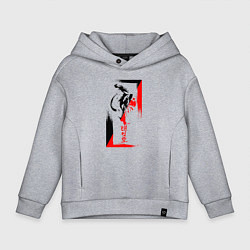 Детское худи оверсайз Боевые искуства black and red