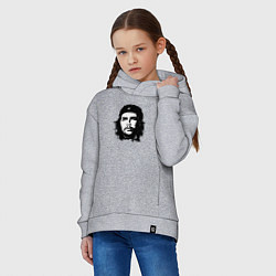 Толстовка оверсайз детская Портрет Эрнесто Че Гевары, цвет: меланж — фото 2