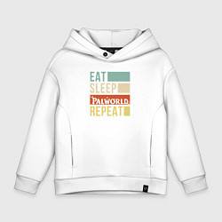 Детское худи оверсайз Eat sleep Palworld rpeat