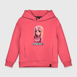 Детское худи оверсайз Minecraft персонаж девушки