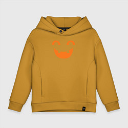 Толстовка оверсайз детская Orange smile, цвет: горчичный