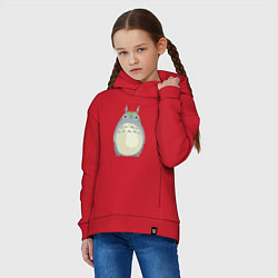 Толстовка оверсайз детская Neighbor Totoro, цвет: красный — фото 2