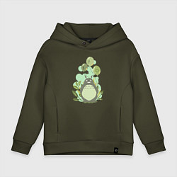 Детское худи оверсайз Green Totoro