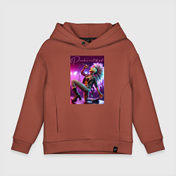 Детское худи оверсайз Барби поёт панк-рок