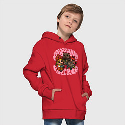 Толстовка оверсайз детская Kawaii Russians, цвет: красный — фото 2