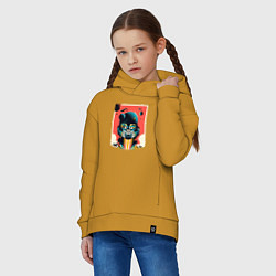 Толстовка оверсайз детская Helldivers 2: Art, цвет: горчичный — фото 2