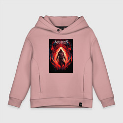 Детское худи оверсайз Assassins creed свозь пламя