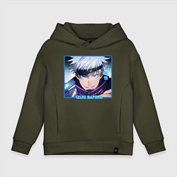 Детское худи оверсайз Сатору Годзё портрет Jujutsu Kaisen