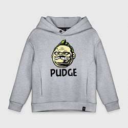 Толстовка оверсайз детская Pudge Face, цвет: меланж