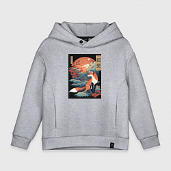 Детское худи оверсайз Лиса в японском стиле