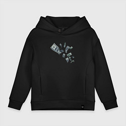 Детское худи оверсайз Я люблю деньги