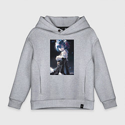 Детское худи оверсайз Жизнь с нуля в альтернативном мире Рем