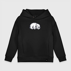 Детское худи оверсайз Мишка с банкой мёда