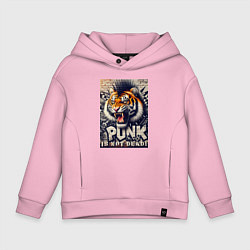 Детское худи оверсайз Cool tiger - punks not dead