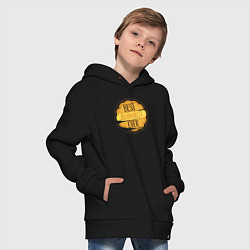 Толстовка оверсайз детская Лучший журналист в мире, цвет: черный — фото 2