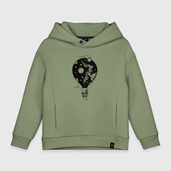 Детское худи оверсайз Космический воздушный шар