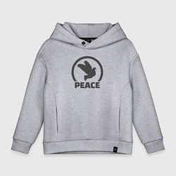 Детское худи оверсайз Peace bird