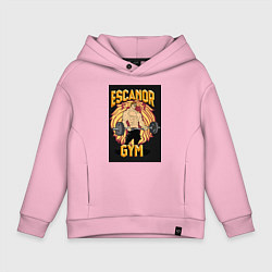 Толстовка оверсайз детская Эсканор грех гордыни gym, цвет: светло-розовый