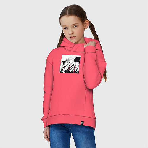 Детское худи оверсайз Магия и мускулы Ланс Краун / Коралловый – фото 3