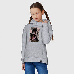 Толстовка оверсайз детская Моб Психо 100 Рицу Кагэяма Шигэо Кагэяма, цвет: меланж — фото 2