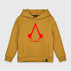 Детское худи оверсайз Red logo of assassins