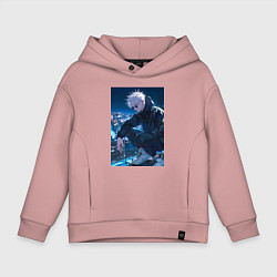 Детское худи оверсайз Магическая битва Сатору Годзё арт