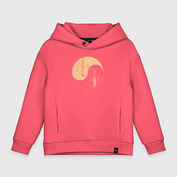 Детское худи оверсайз Инь ян гитарки