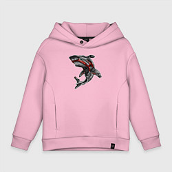 Детское худи оверсайз Мото акула