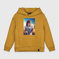 Детское худи оверсайз Волчица и пряности Холо в поле