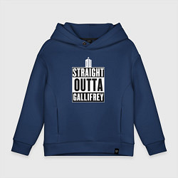 Детское худи оверсайз Straight outta gallifrey