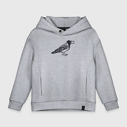 Детское худи оверсайз Ворона с денежкой