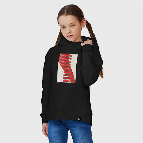 Детское худи оверсайз Mitsubishi Lancer Evolution / Черный – фото 3