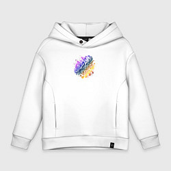 Детское худи оверсайз Орнамент со скрипичным ключом