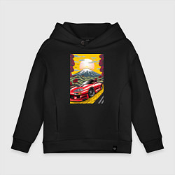 Детское худи оверсайз Toyota Supra jdm автомобиль