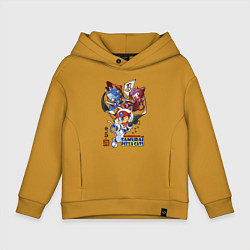 Детское худи оверсайз Samurai pizza cats