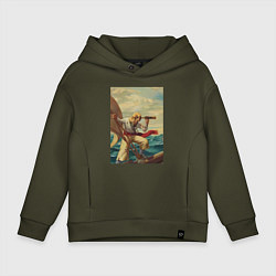 Детское худи оверсайз Моряк и подзорная труба