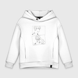 Детское худи оверсайз Эмоции Сатору Годжо - Магическая битва