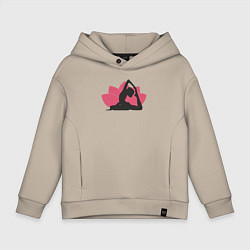 Детское худи оверсайз Yoga lotus