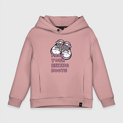 Детское худи оверсайз Pink boots