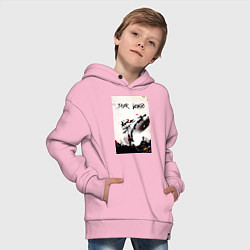 Толстовка оверсайз детская Тхэквондо боец, цвет: светло-розовый — фото 2