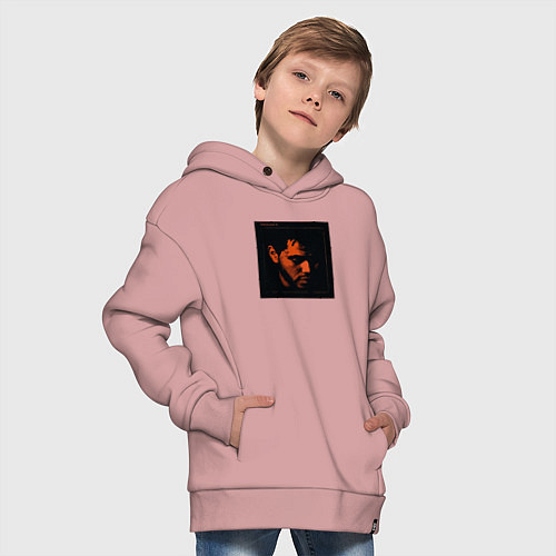 Детское худи оверсайз The Weeknd Trilogy / Пыльно-розовый – фото 4