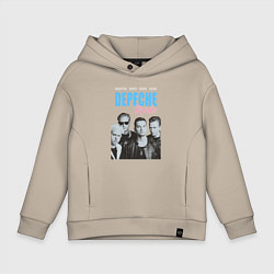 Толстовка оверсайз детская Depeche Mode Vintage, цвет: миндальный
