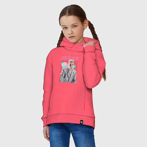 Детское худи оверсайз Depeche Mode 80s Dave / Коралловый – фото 3